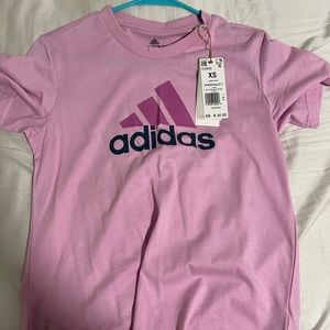 pink adidas t shirt